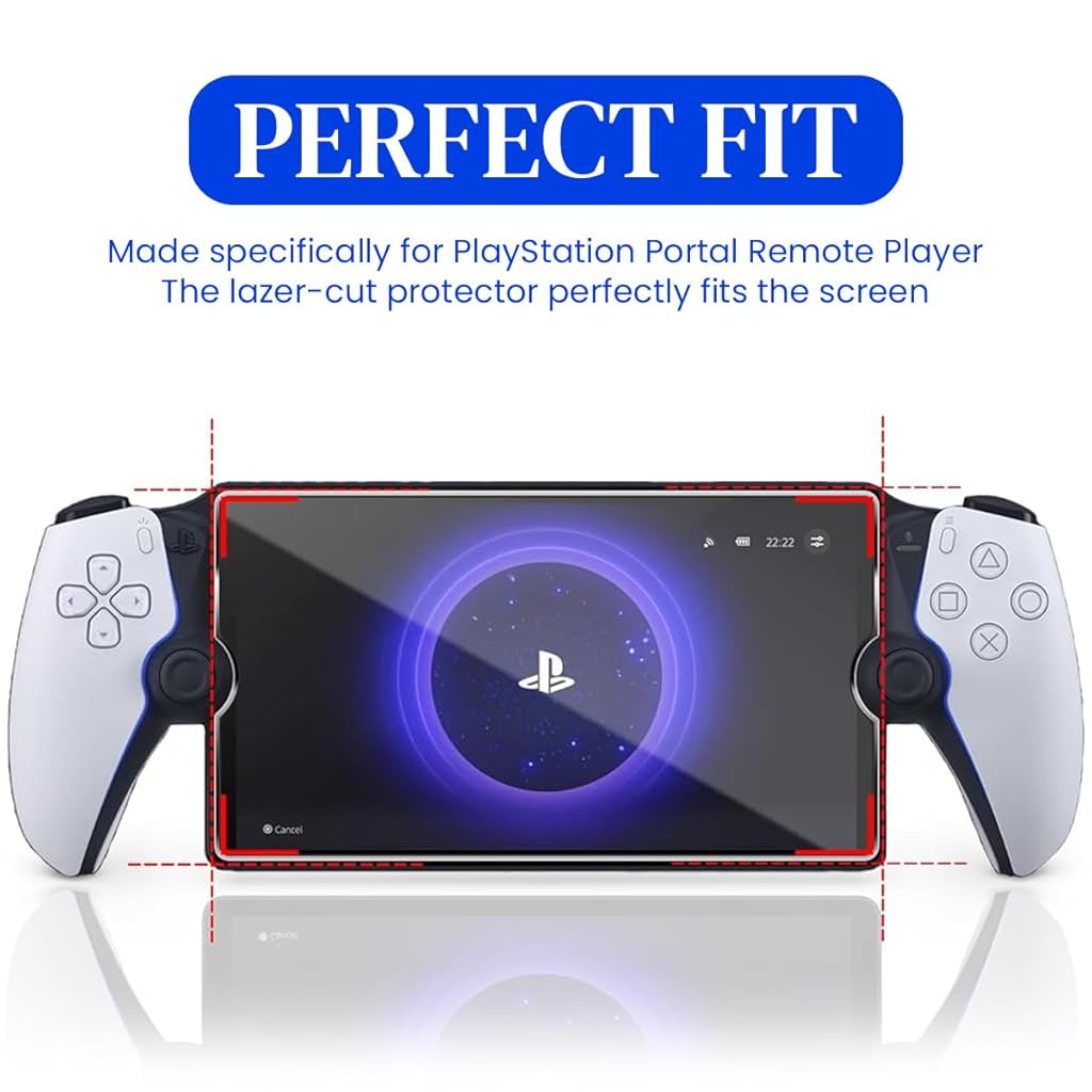 ZORBES® 2 Packs Screen Protector for Playstation Portal Remote Player 8 inch Tempered Glass 5 Handheld Ultra HD Anti-Scratch 3PCS ZORBES® 2 Packs Screen Protector for Playstation Portal Remote Player 8 inch Tempered Glass 5 Handheld Ultra HD Anti-Scratch 3PCS